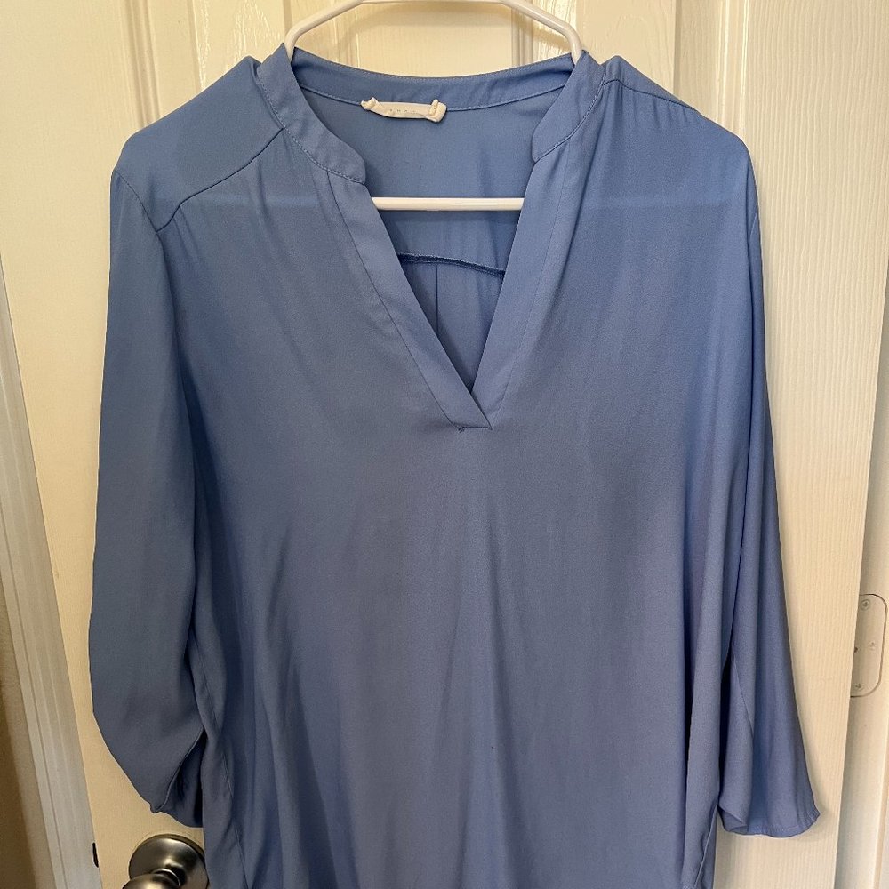 Lush Light Blue Blouse